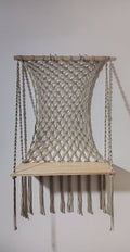 Etagère de déco à macramé