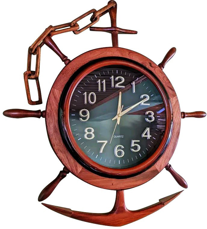 Rosewood wall clock