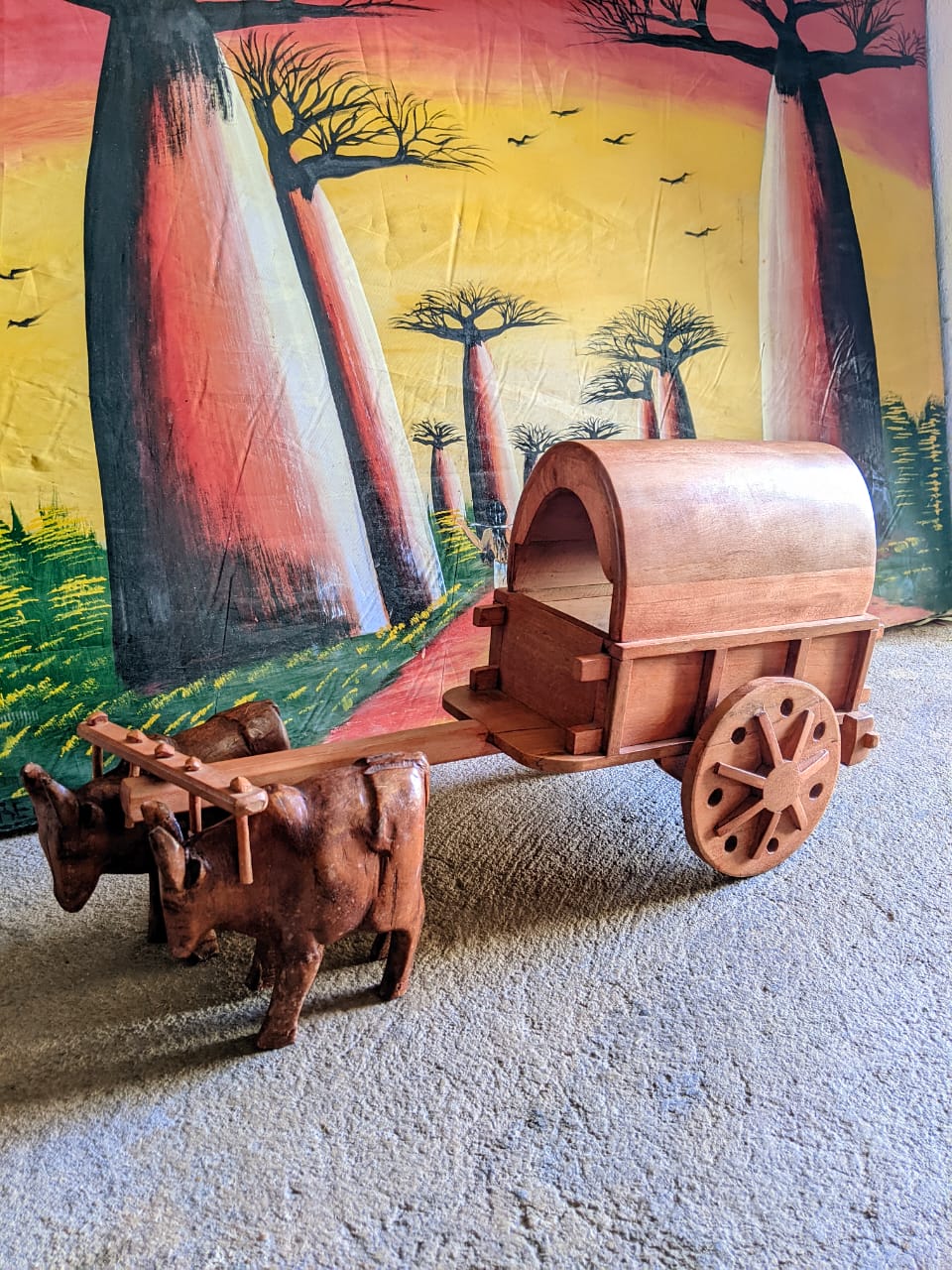 Rosewood zebus cart (SARETIN'OMBY)
