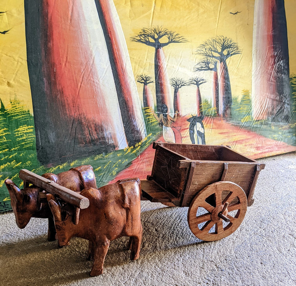 Rosewood zebus cart (SARETIN'OMBY)