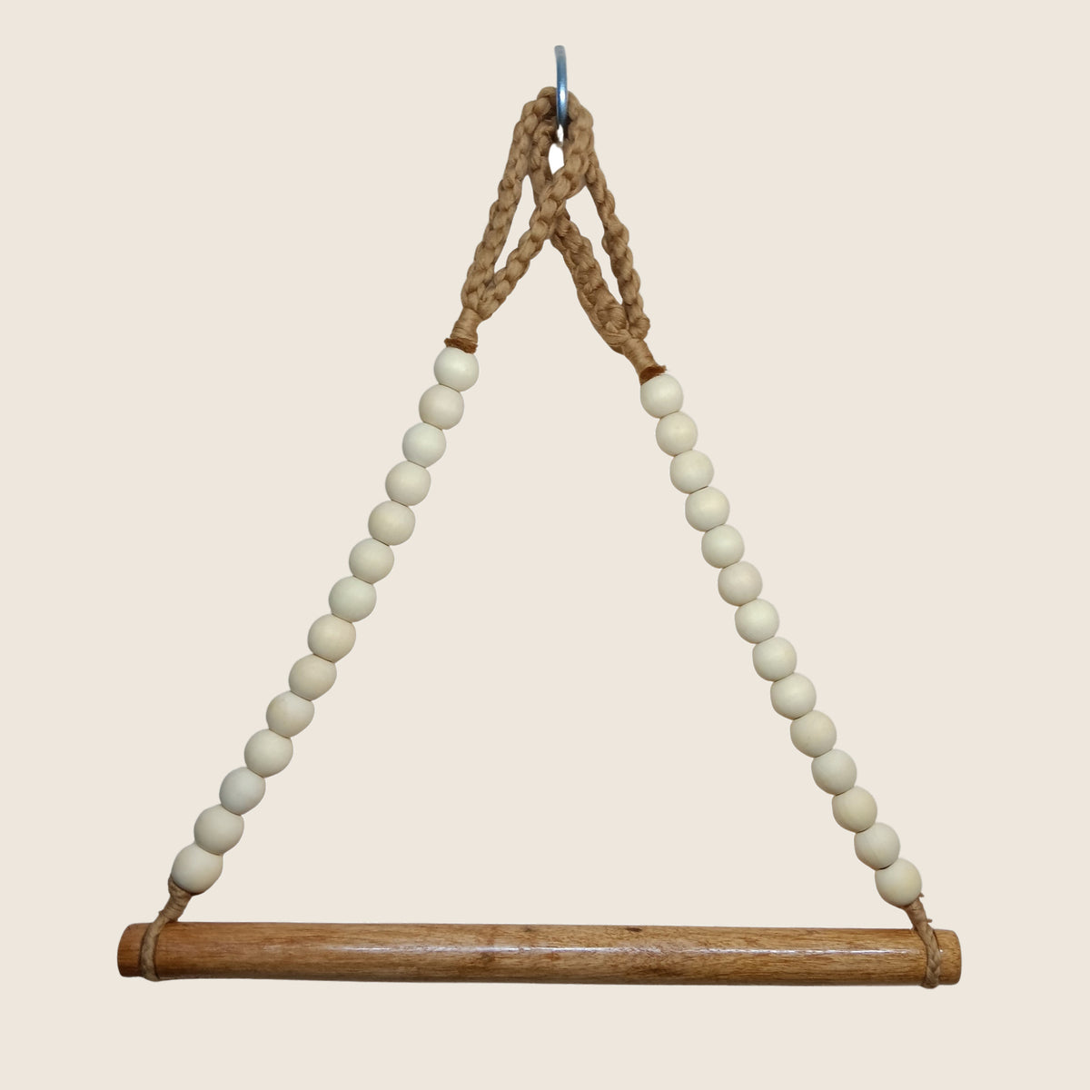 Paper Towel Rack from Madagascar | Craft Your Dream – macrame paper towel rack with a wooden bar