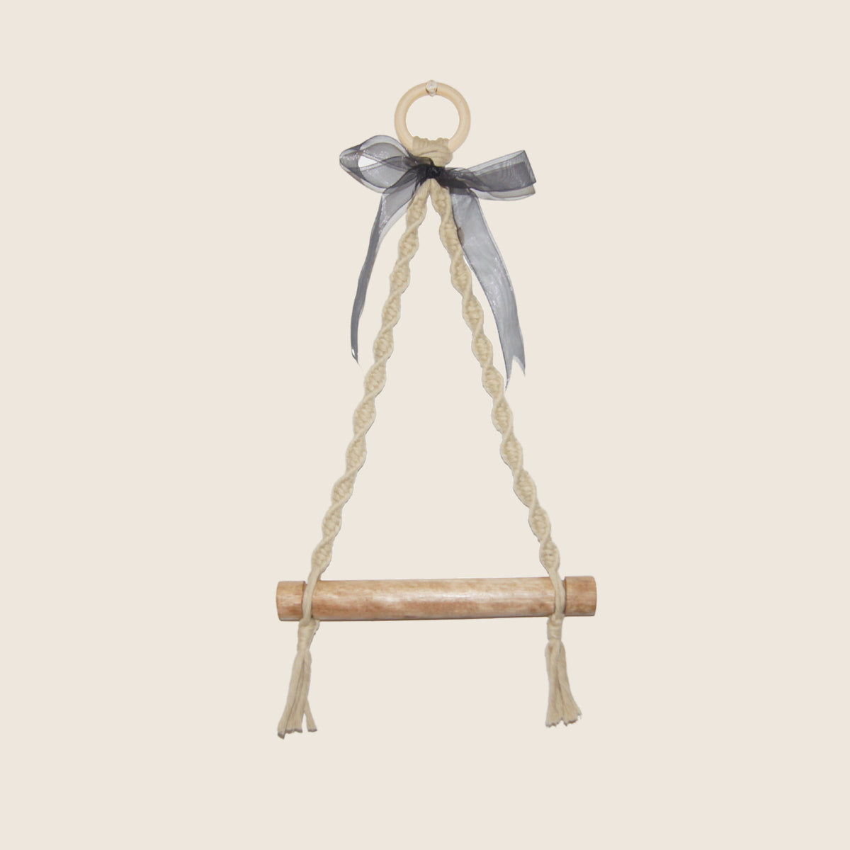 Toilet Paper Holder from Madagascar | Craft Your Dream – the holder loaded with two spare rolls