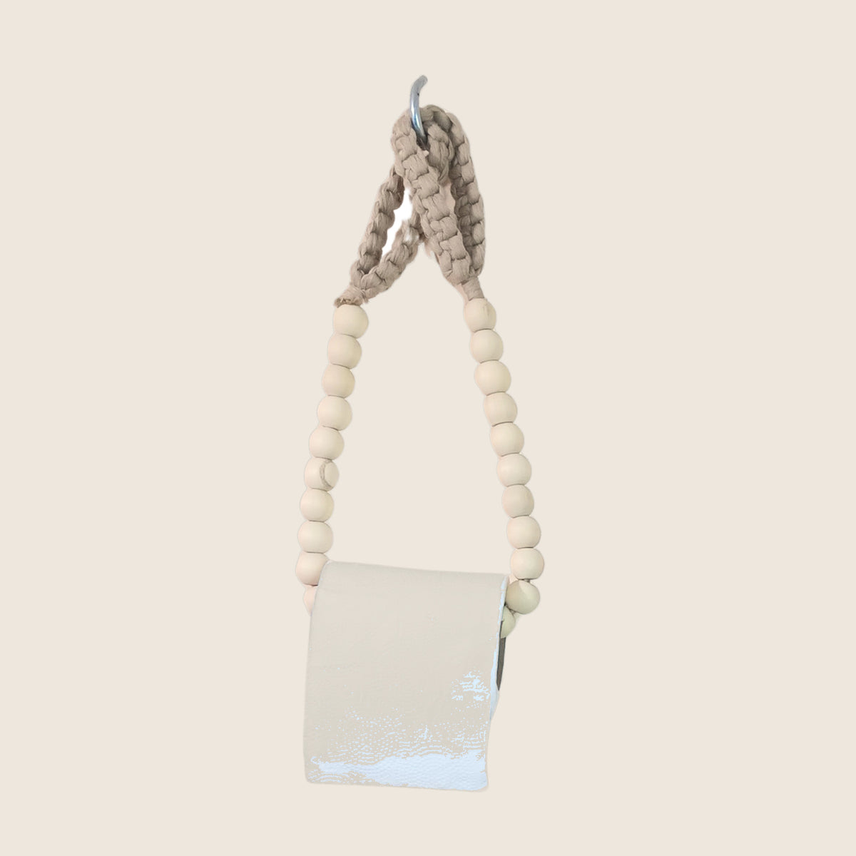 Toilet Paper Holder from Madagascar | Craft Your Dream – second model of macrame toilet paper holder