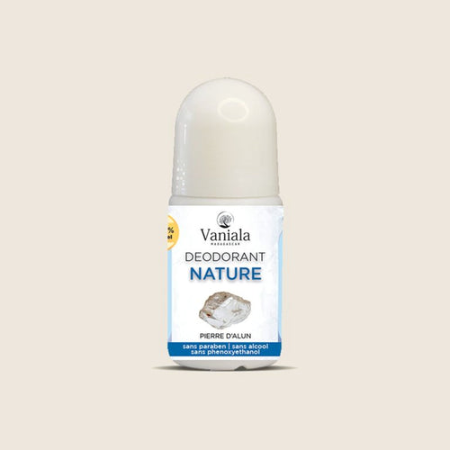 Natural Alum Stone from Madagascar | Vaniala – the natural alum stone deodorant in its packaging