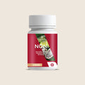 Noni Capsules from Madagascar | Vaniala – bottle of capsules on beige background