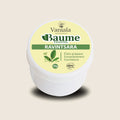 Ravintsara Balm from Madagascar | Vaniala – jar of plant balm on beige background